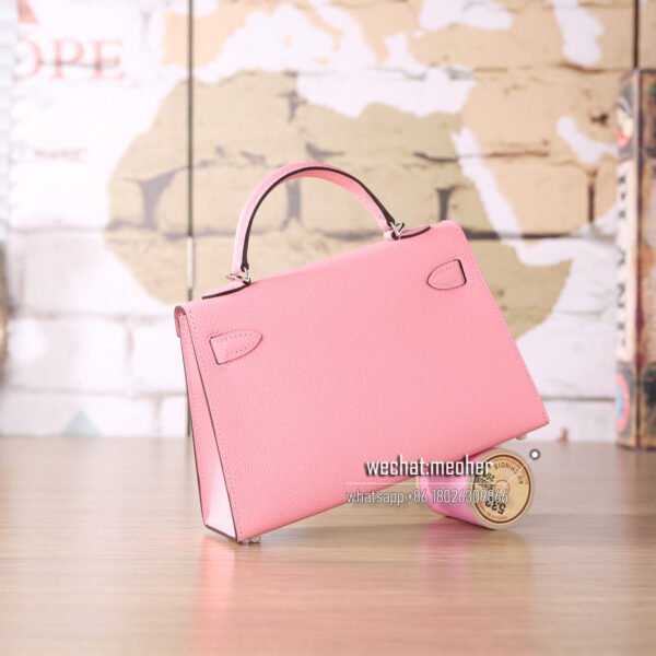 Hermes epsom mini kelly II 19cm1Q rose confetti - Image 4