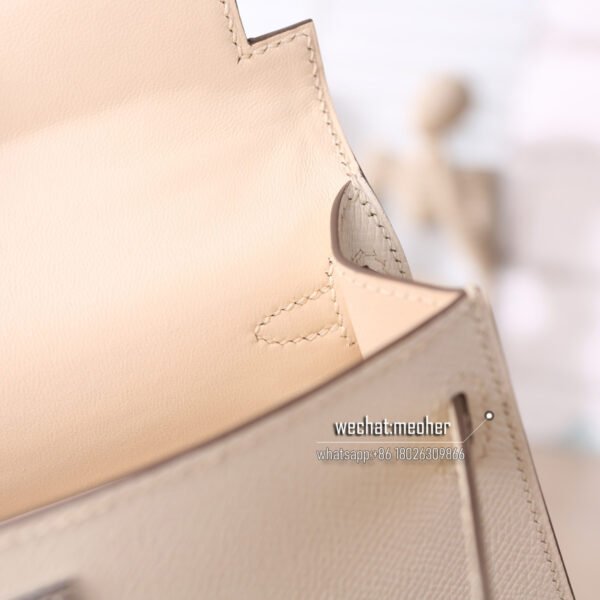 Hermes epsom mini kelly II 19cm 01 craie - Image 6
