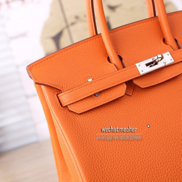 Hermes togo birkin 25cm 93 orange - Image 2