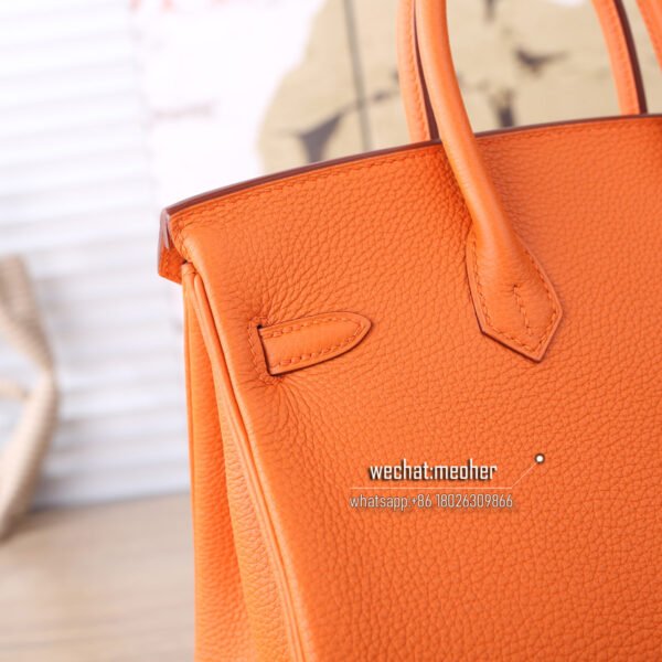 Hermes togo birkin 25cm 93 orange - Image 4