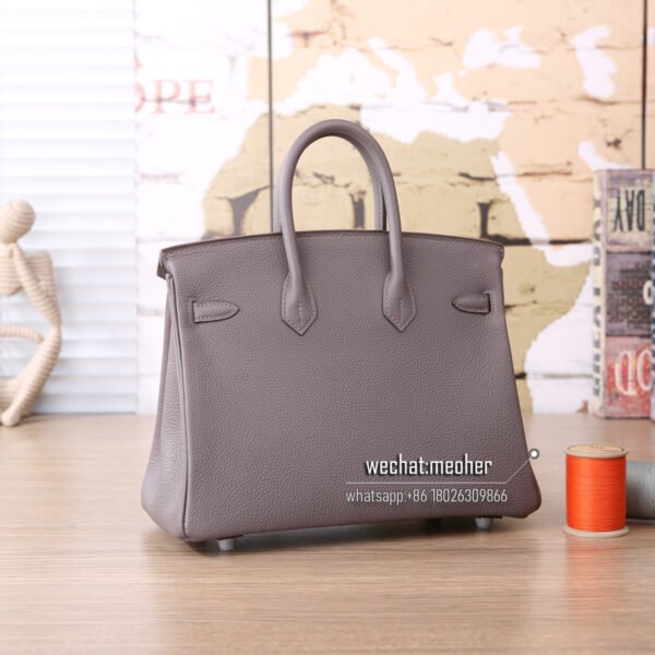Hermes togo birkin 25cm 8F etain - Image 3