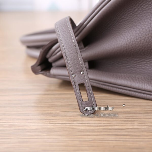 Hermes togo birkin 25cm 8F etain - Image 6