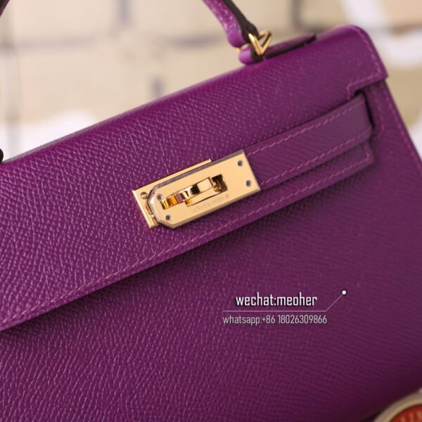 Hermes epsom mini kelly II 19cm p9 anemone - Image 5