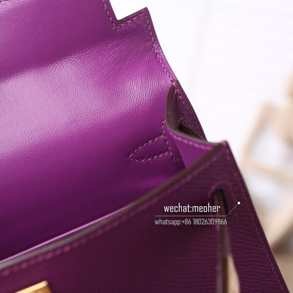 Hermes epsom mini kelly II 19cm p9 anemone - Image 6