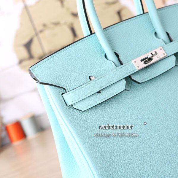 Hermes togo birkin 25cm 3p bleu atoll - Image 2