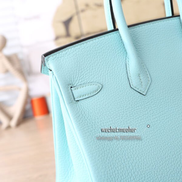 Hermes togo birkin 25cm 3p bleu atoll - Image 3
