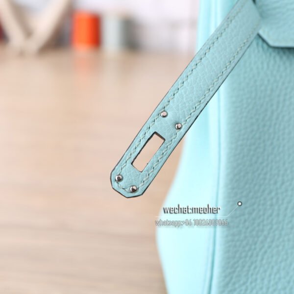 Hermes togo birkin 25cm 3p bleu atoll - Image 6