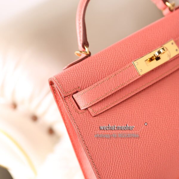Hermes epsom mini kelly II 19cm L5 crevette - Image 2
