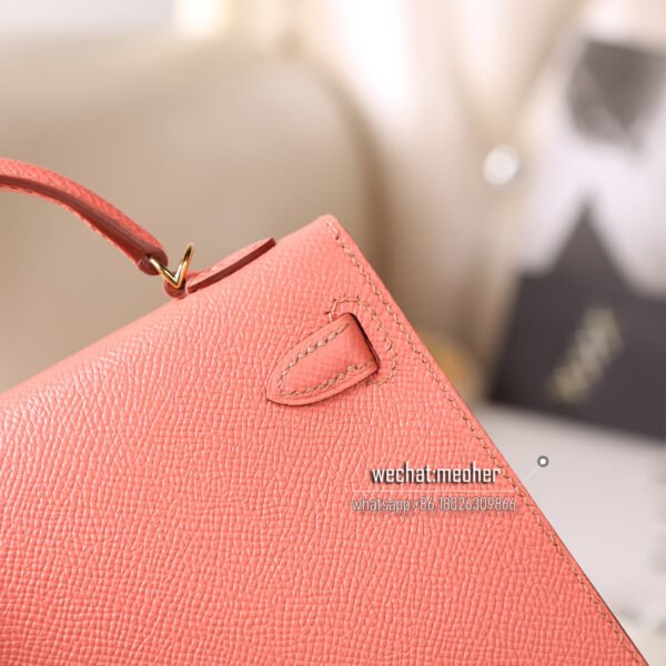 Hermes epsom mini kelly II 19cm L5 crevette - Image 4