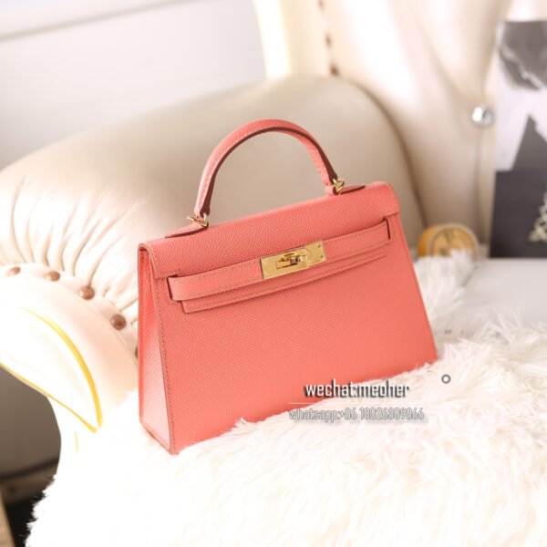 Hermes epsom mini kelly II 19cm L5 crevette - Image 6