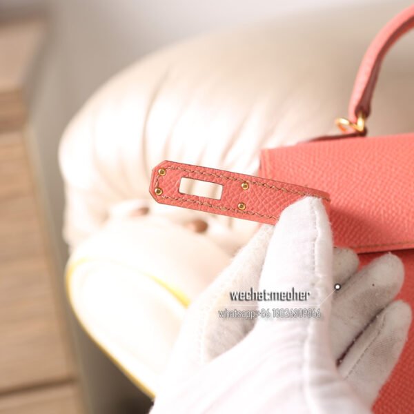 Hermes epsom mini kelly II 19cm L5 crevette - Image 7