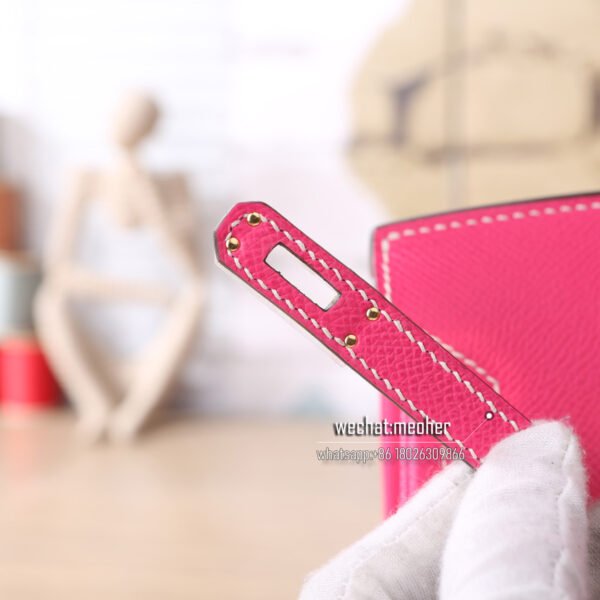 Hermes epsom birkin 25cm E5 rose tyrien - Image 6