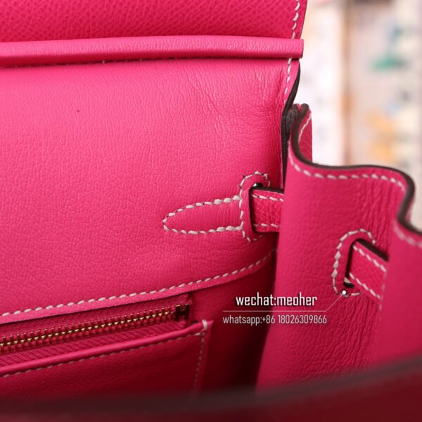Hermes epsom birkin 25cm E5 rose tyrien - Image 7