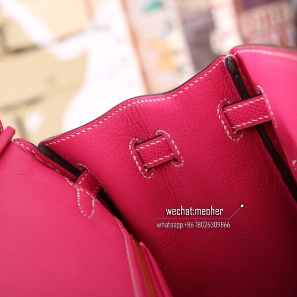 Hermes epsom birkin 25cm E5 rose tyrien - Image 8