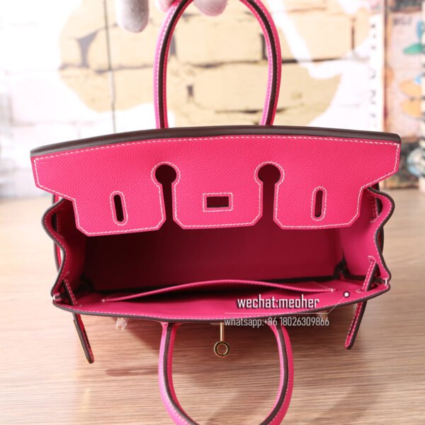 Hermes epsom birkin 25cm E5 rose tyrien - Image 9