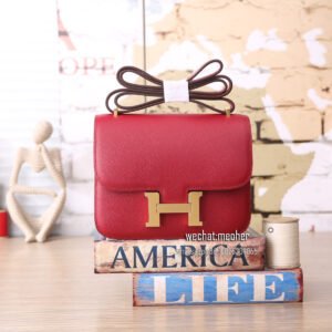 hermes epsom constance 19cm q5 rouge casaque