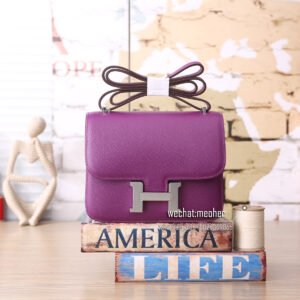 hermes epsom constance 19cm p9 anemone