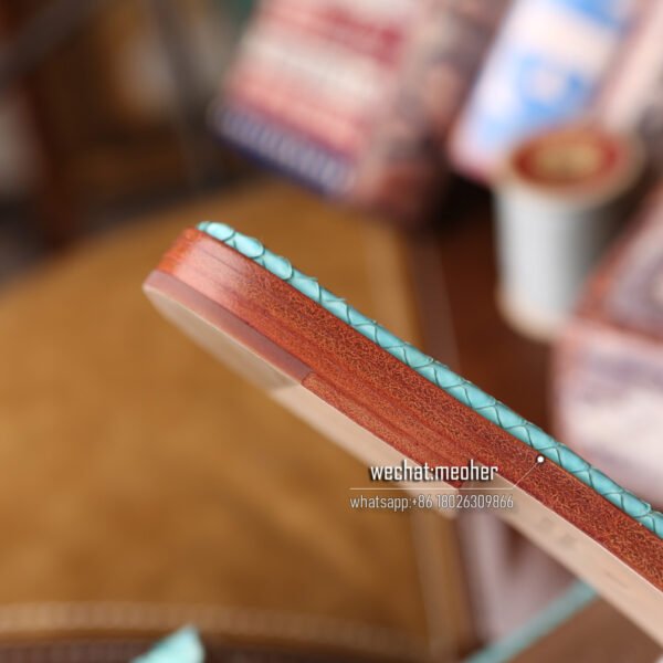Customized Hermes oran sandal python leather bleu atoll - Image 7