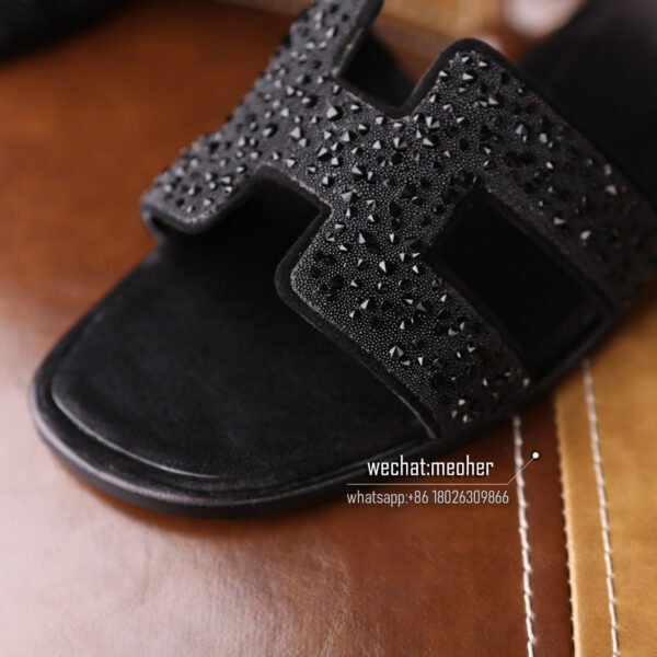 Customized Hermes oran sandal rhine stone - Image 2