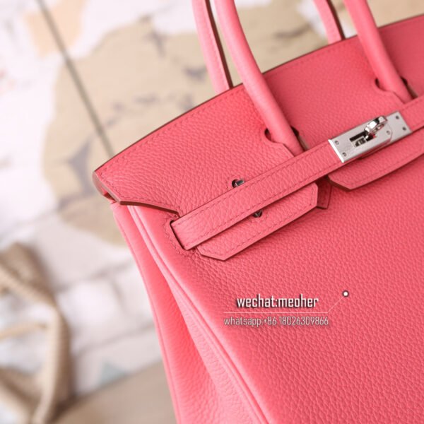 Hermes togo birkin 25cm 8w rose azalea - Image 2