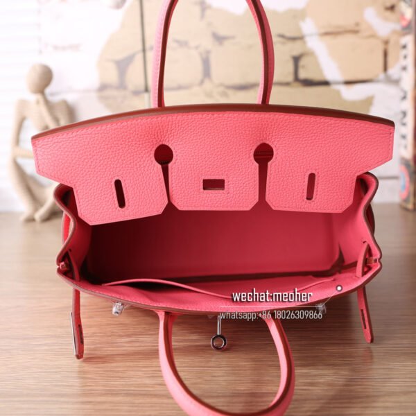 Hermes togo birkin 25cm 8w rose azalea - Image 7