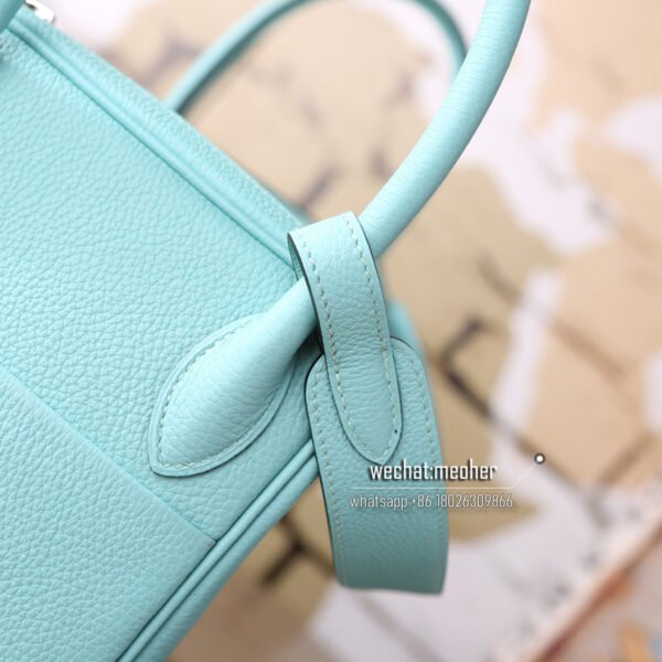 Hermes Lindy 30cm togo 3p bleu atoll - Image 4