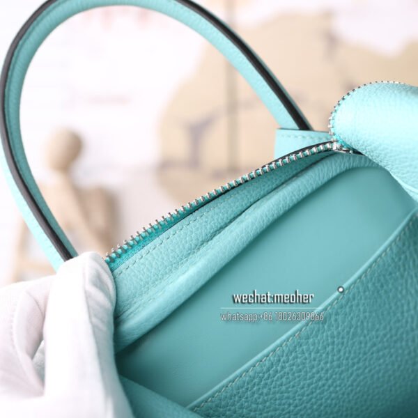 Hermes Lindy 30cm togo 3p bleu atoll - Image 6
