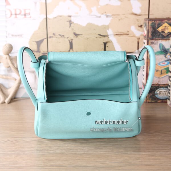 Hermes Lindy 30cm togo 3p bleu atoll - Image 7