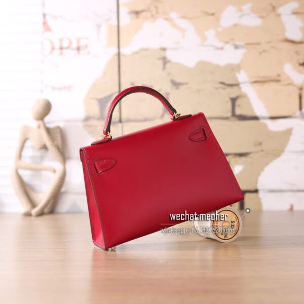 Hermes box mini kelly II 19cm B5 ruby - Image 3