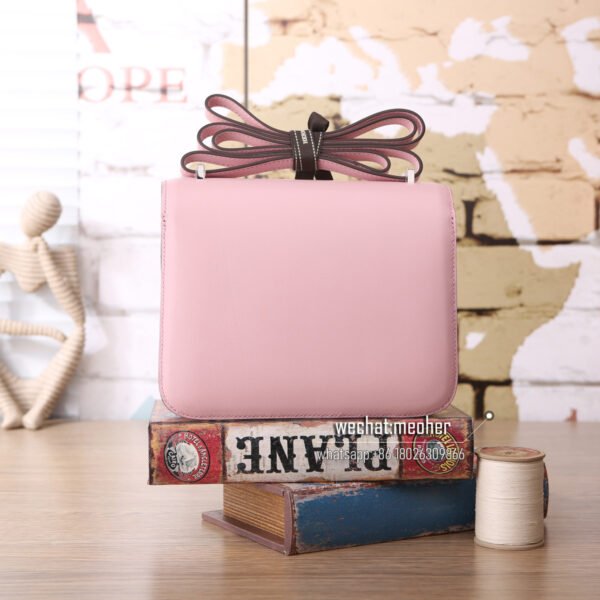 Hermes swift constance 19cm 3q rose sakura lizard hardware - Image 4