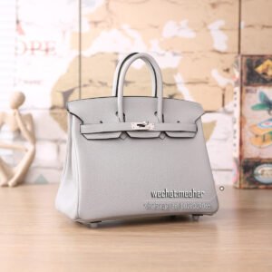 hermes togi birkin 25cm c80 gris peral