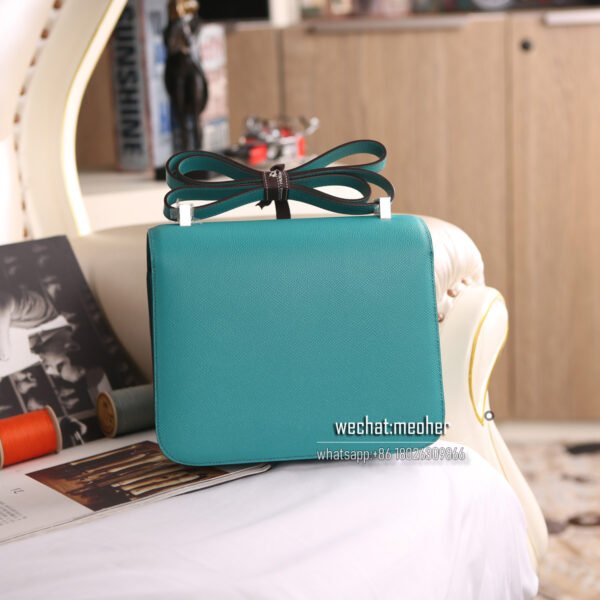 Hermes epsom constance 19cm z6 malachite phw - Image 3