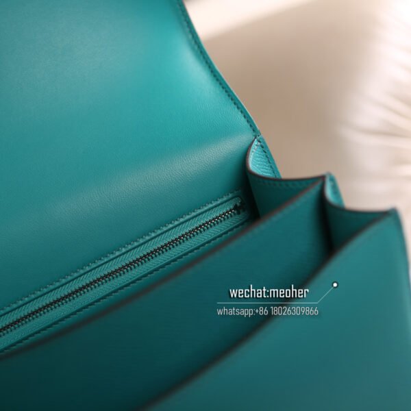 Hermes epsom constance 19cm z6 malachite phw - Image 4