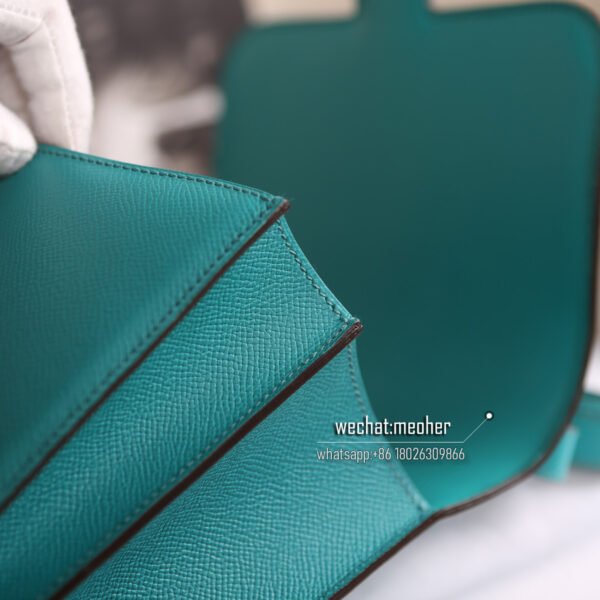 Hermes epsom constance 19cm z6 malachite phw - Image 6