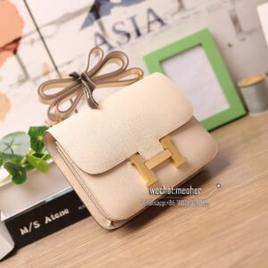 hermes epsom constance 19cm 10 craie