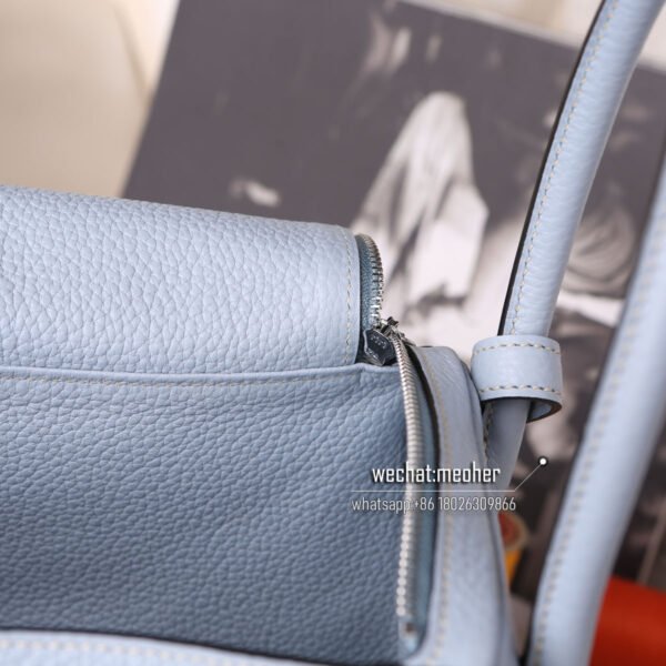 Hermes Lindy 30cm togo j7 blue lin - Image 8