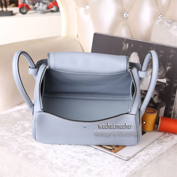 Hermes Lindy 30cm togo j7 blue lin - Image 10