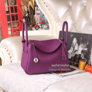 Hermes Lindy 30 Bag in p9 anemone Togo Leather