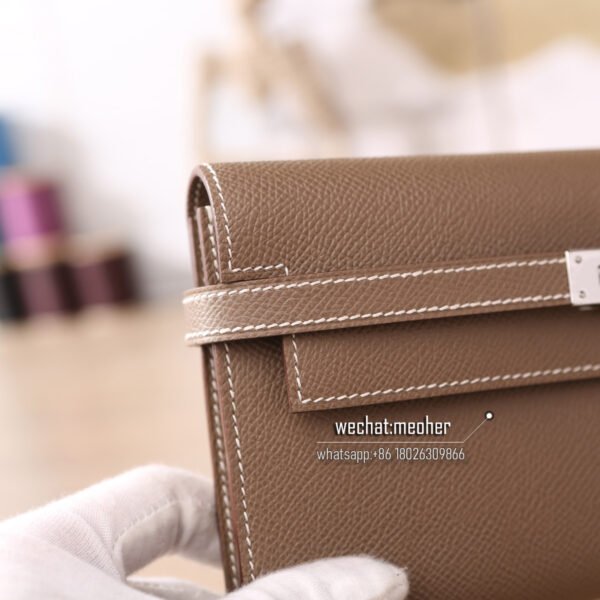 Hermes epsom kelly wallet 18 etoupe - Image 2