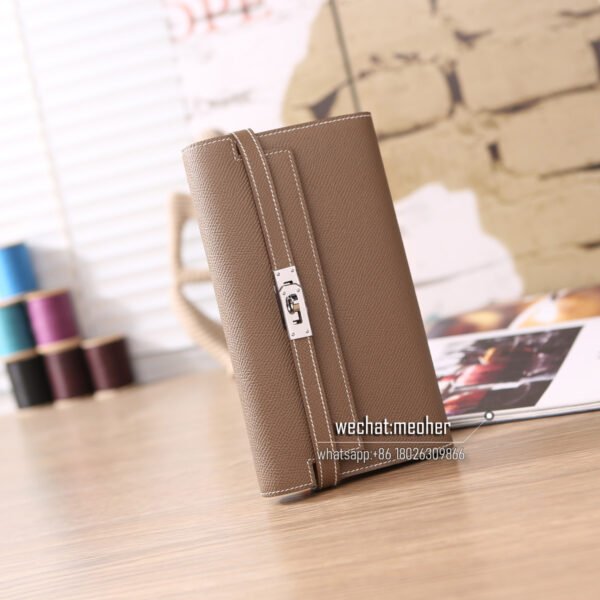 Hermes epsom kelly wallet 18 etoupe - Image 5