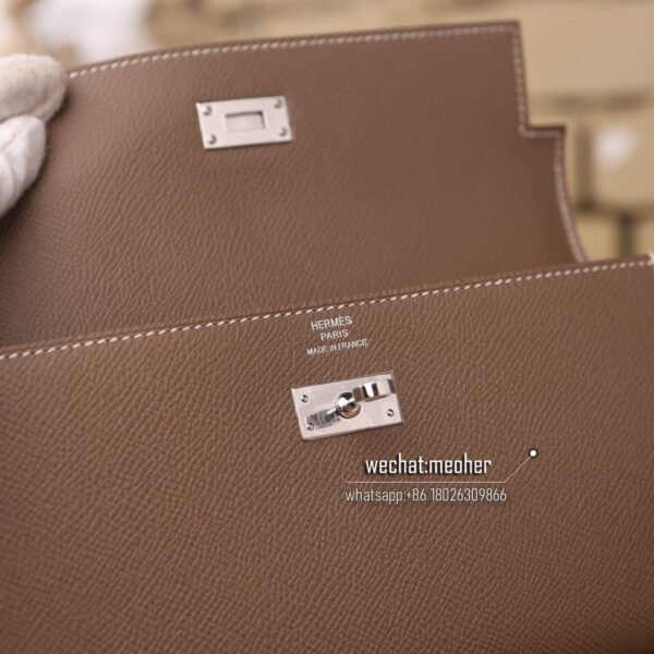 Hermes epsom kelly wallet 18 etoupe - Image 6