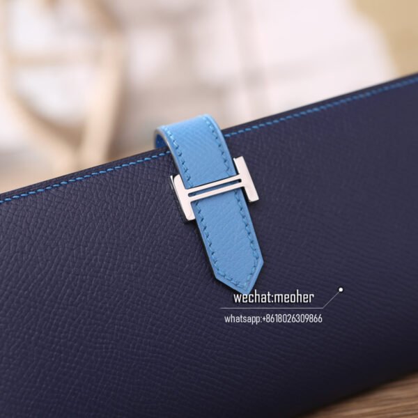 Hermes epsom bearn wallet Two-tone splicing - Image 9
