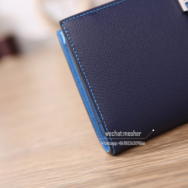 Hermes epsom bearn wallet Two-tone splicing - Image 8