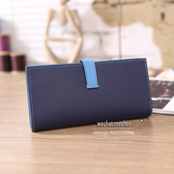 Hermes epsom bearn wallet Two-tone splicing - Image 7