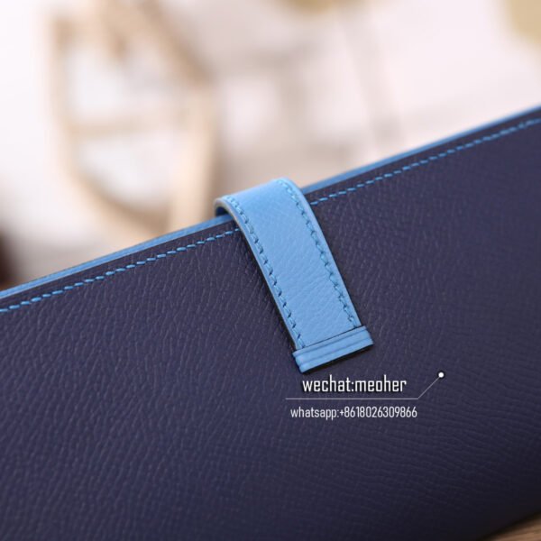 Hermes epsom bearn wallet Two-tone splicing - Image 6