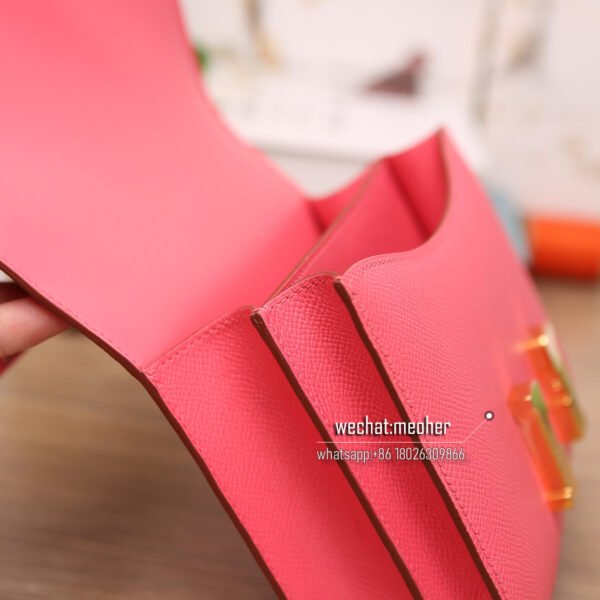 Hermes epsom constance 19cm 8w rose sakura - Image 6