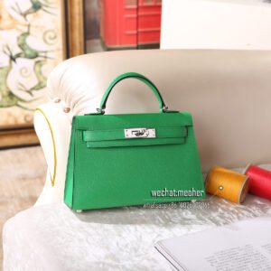 hermes epsom mini kelly II 19cm 1k bamboo