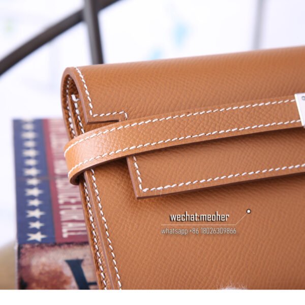 Hermes epsom kelly wallet c37 gold - Image 3