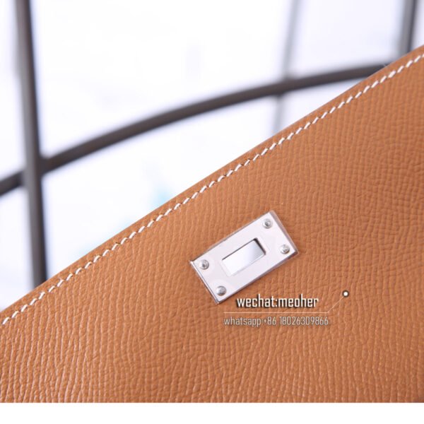 Hermes epsom kelly wallet c37 gold - Image 8