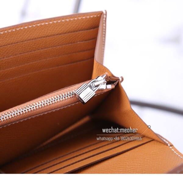 Hermes epsom kelly wallet c37 gold - Image 9